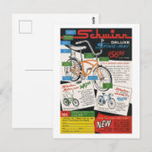 Vintage Bike Ad Briefkaart (Voorkant / Achterkant)