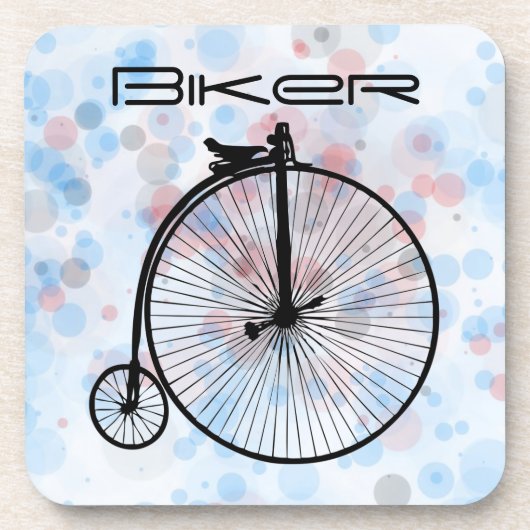 Vintage Bike Beverage Coaster Bier Onderzetter (Voorkant)