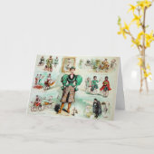 Vintage Bike Note Cards Kaart (Gele Bloem)