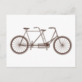 Vintage Bike voor twee Briefkaart