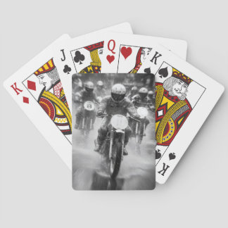 Vintage Biker Rain Ride Playing Cards Pokerkaarten