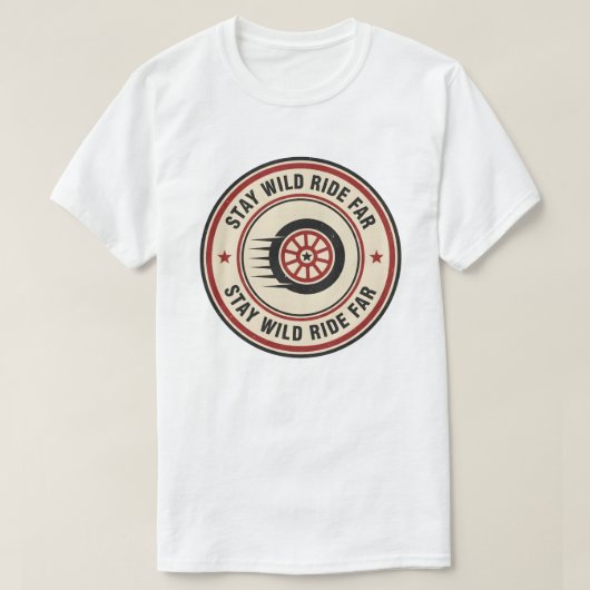 Vintage Biker Weg Beweging T-shirt (Design voorkant)
