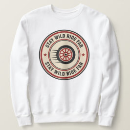 Vintage Biker Weg Beweging Trui