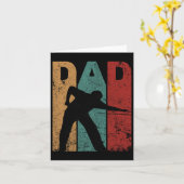Vintage Biljart Papa Vaderdag Cadeau-ideeën  Kaart (Gele Bloem)