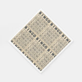 Vintage Bingo Kaart Paper Napkins Servet (Hoek)