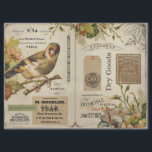 Vintage Bird and Ephemera Decoupage Tissuepapier<br><div class="desc">Mooie vogelillustratie met  ephemeraccenten.</div>