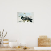 Vintage Bird Art Poster (Keuken)