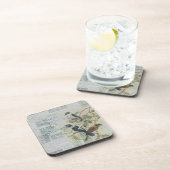 Vintage Bird Ephemera Bier Onderzetter (Rechterzijde)