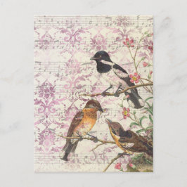 Vintage Bird Ephemera Briefkaart