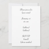 Vintage Bird Flowers French Briefkaarten Invitatio (Achterkant)