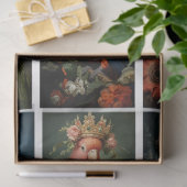 Vintage Bird Gothic Raven King Crown Decoupage  Tissuepapier (Geschenk)