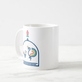 Vintage Bird Mug Koffiemok (Voorkant links)