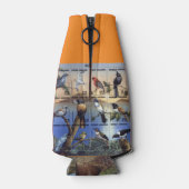 "Vintage Bird Stamps of Madagascar" Flesjeskoeler (Achterkant)