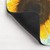Vintage Bird Sunflower Muismat (Hoek)