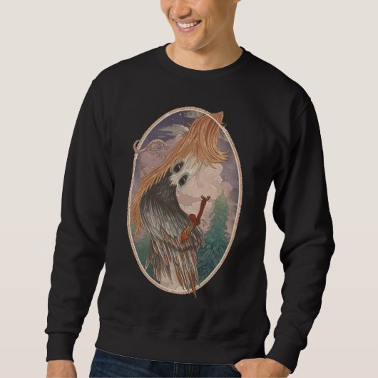 Vintage Bird Sweatshirt | Retro Old-Style (Voorkant)