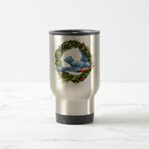 Vintage Bird Wreath Reisbeker