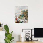 Vintage Birds Illustration Poster (Thuiskantoor)