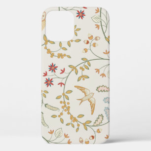 Vintage birds in folio with flowers seamless pat Case-Mate iPhone case