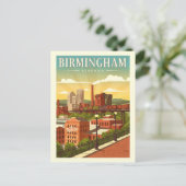 Vintage Birmingham, Alabama Briefkaart (Staand voorkant)