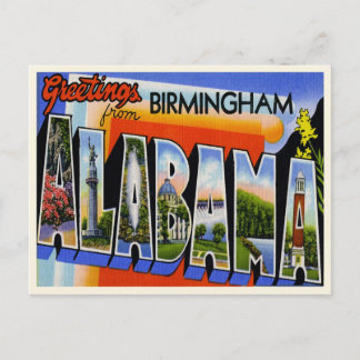Vintage Birmingham Alabama Briefkaart