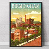 Vintage Birmingham, Alabama Poster