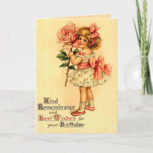 Vintage Birthday Card Kaart