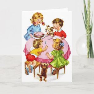 Vintage Birthday Greeting Card Kaart