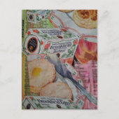 Vintage biscuits en boter Collage  Briefkaart (Voorkant)