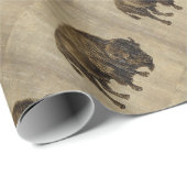 Vintage Bison Cadeaupapier (Rol Hoek)