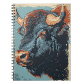 Vintage Bison Notitieboek (Voorkant)