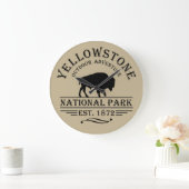 Vintage Bizon Yellowstone National Park Grote Klok (Huis)