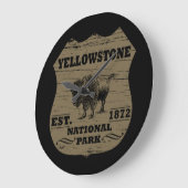 Vintage Bizon Yellowstone National Park Grote Klok (Hoek)