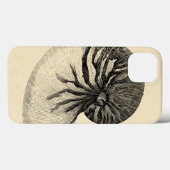 Vintage Black and White Conch Shell Case-Mate iPhone Case (Achterkant (horizontaal))