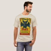 Vintage Black Bat Firecracker Label T-Shirt (Voorkant volledig)
