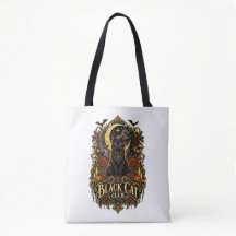 Vintage Black Cat Club Gotische Hekserige Esthetie