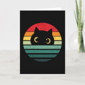 Vintage Black Cat Kaart (Voorkant)
