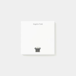 Vintage Black Typewriter Personalized Post-it® Notes