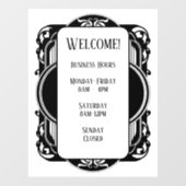 Vintage Black & White Raamsticker (Vel)