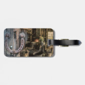 Vintage  Blacksmith-Hoefijzers Bagagelabel (Achterkant horizontaal)