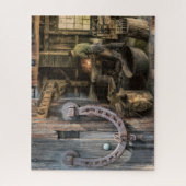 Vintage  Blacksmith-Hoefijzers Legpuzzel (Verticaal)