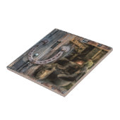 Vintage  Blacksmith-Hoefijzers Tegeltje (Zijkant)