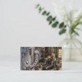 Vintage  Blacksmith-Hoefijzers Visitekaartje (Staand voorkant)