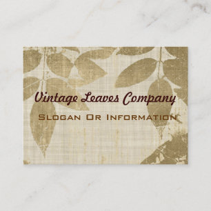 Vintage bladeren Visitekaartjes