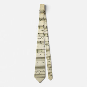 Vintage Bladmuziek, Antieke Muziekscore 1810 Stropdas