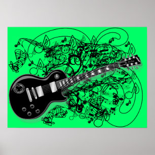 Vintage Bladmuziek Rock N Roll Poster