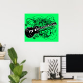 Vintage Bladmuziek Rock N Roll Poster (Thuiskantoor)