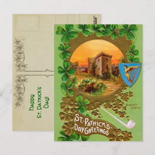 Vintage Blarney Castle Briefkaart (Voorkant / Achterkant)