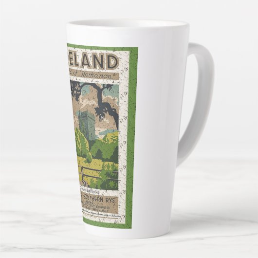 Vintage Blarney Castle Latte Mok (Rechterhoek)