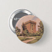 Vintage Blarney Castle Ronde Button 5,7 Cm (Voorkant /achterkant)