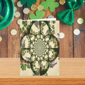 Vintage Blarney Castle & Shamrocks Kaleidoscoop Kaart